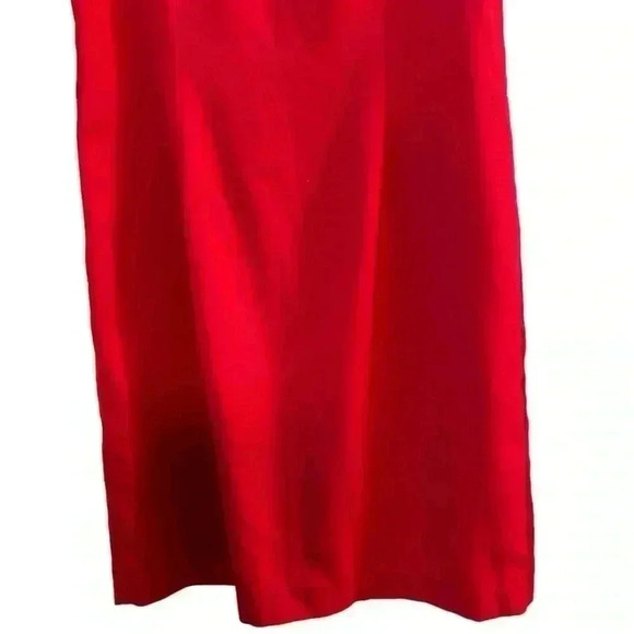 Herman Geist Women's Red Sleeveless Knee Length Dress Size 8 - Picture 3 of 6